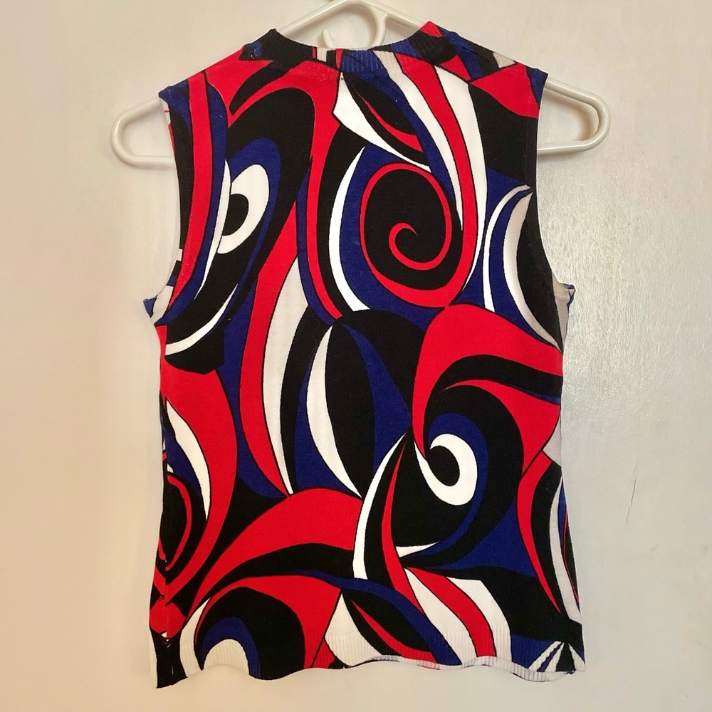 Kokun Multicolor Sleeveless Blouse - Size L - Picture 6 of 11
